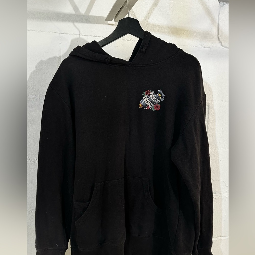 Barbell cartel bomber girl hoodie